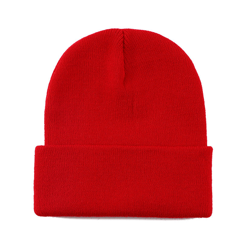 Wholesale Solid color knit hat  basic style beanie